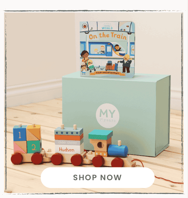 Personalised Train Read & Play Gift Set