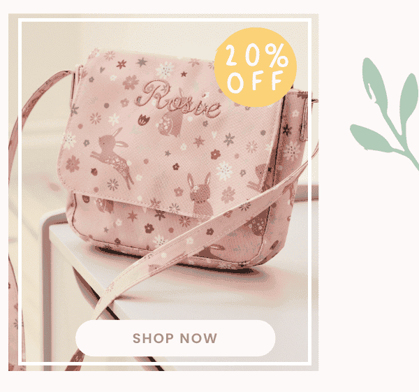 Personalised Bunny Print Handbag