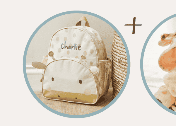 Personalised Giraffe Medium Backpack