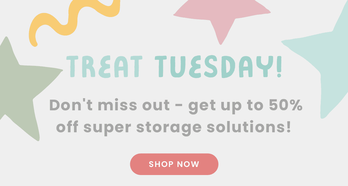 Treat Tuesday! Up to 50% off storage bags