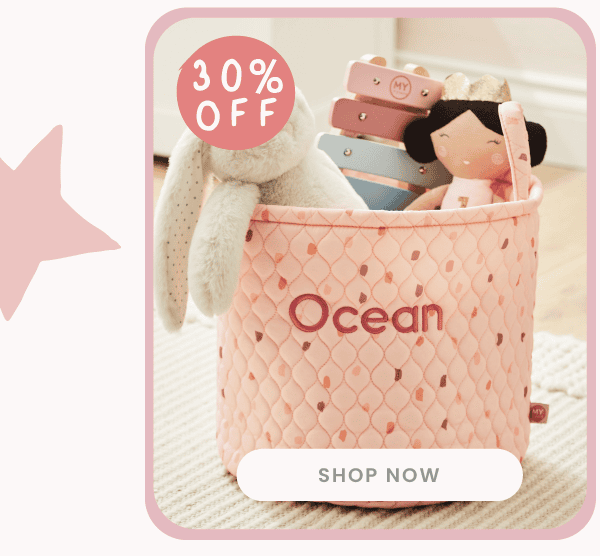 Personalised Medium Pink Polka Dot Storage Bag