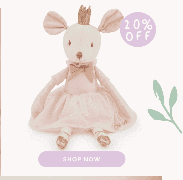 Personalised Princess Mouse Ballerina Doll