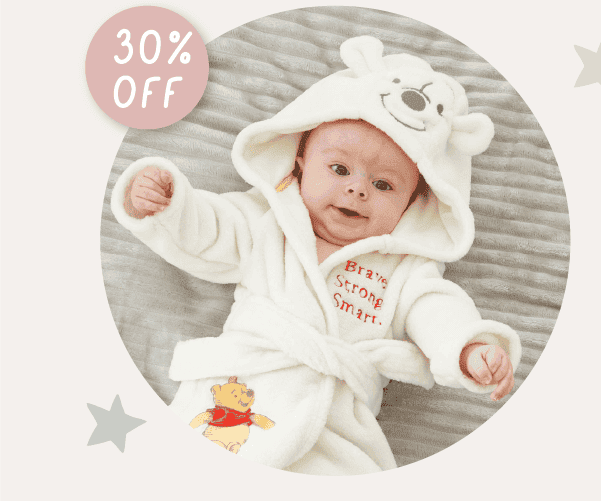 Personalised Winnie The Pooh Fleece Dressing Gown