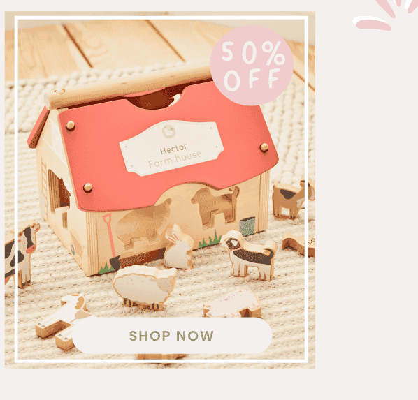 Personalised Wooden Farmhouse Shape Sorter