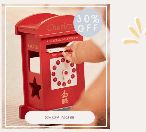 Personalised Wooden Post Box Sorter Toy