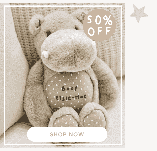 Personalised Hippo Soft Toy