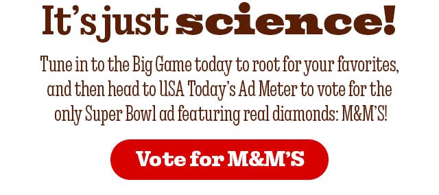 VOTE FOR M&M'S