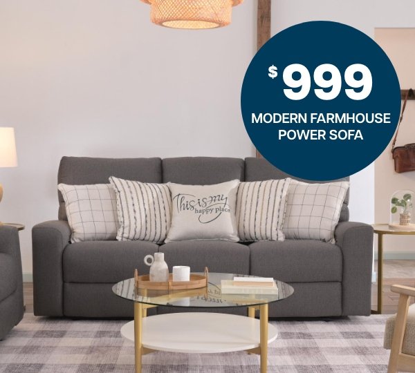 MODERN FARMHOUSE POWER SOFA