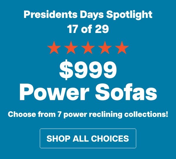 \\$999 power sofas\t