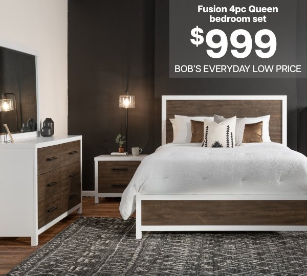 Fusion 4pc Queen bedroom set