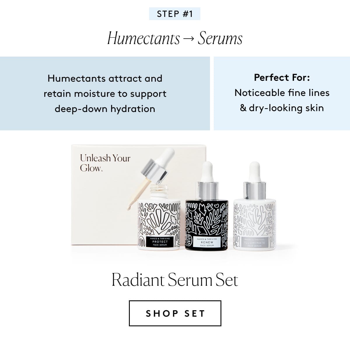 Step #1: Humectants > Serums