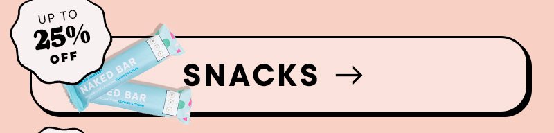 Snacks- up to 25% off