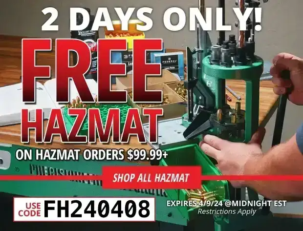 2 Days Only Free Hazmat on Hazmat Orders \\$99.99+ • Restrictions Apply • Use Code FH240408