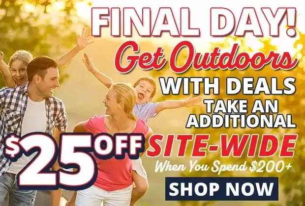 Final Day to Take an Additional \\$25 Off When You Spend \\$200+ • Restrictions Apply •\xa0Use Code D240506