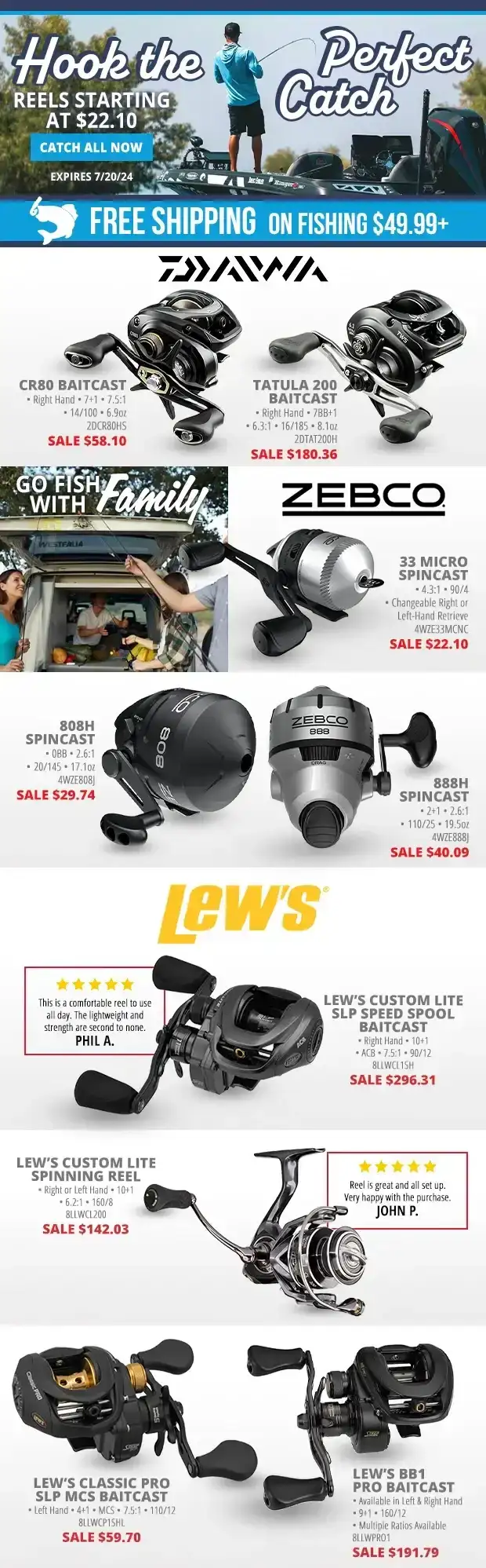 Hook the Perfect Catch with Reels Starting at \\$22.10