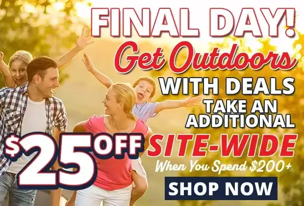 Final Day to Take an Additional \\$25 Off Site-Wide When You Spend \\$200+ • Restrictions Apply • Use Code D240506