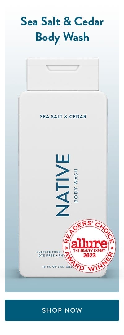 Sea Salt & Cedar Body Wash (include Allure Badge) | SHOP NOW