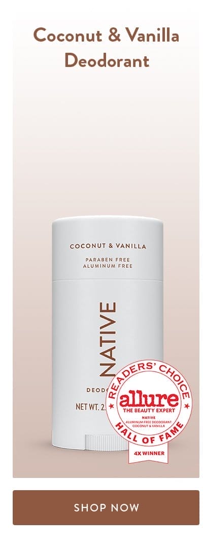 Coconut & Vanilla Deodorant (include Allure badge) | SHOP NOW