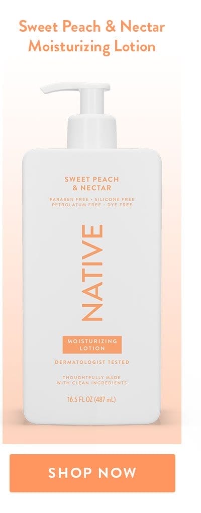 Sweet Peach & Nectar Moisturizing Lotion | SHOP NOW