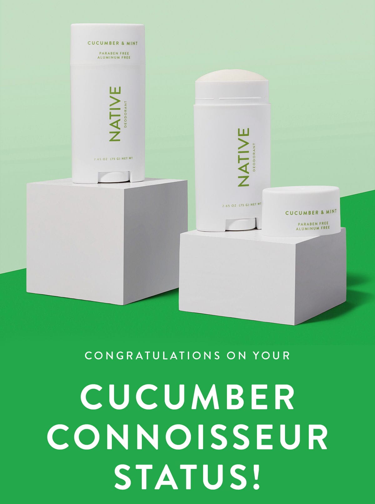 Congratulations on your Cucumber Connoisseur Status!