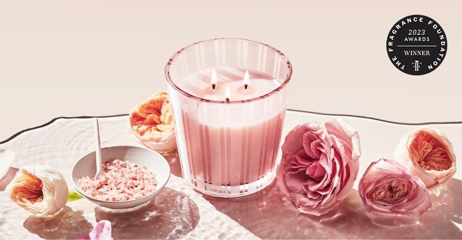 HIMALAYAN SALT & ROSEWATER 3-WICK CANDLE