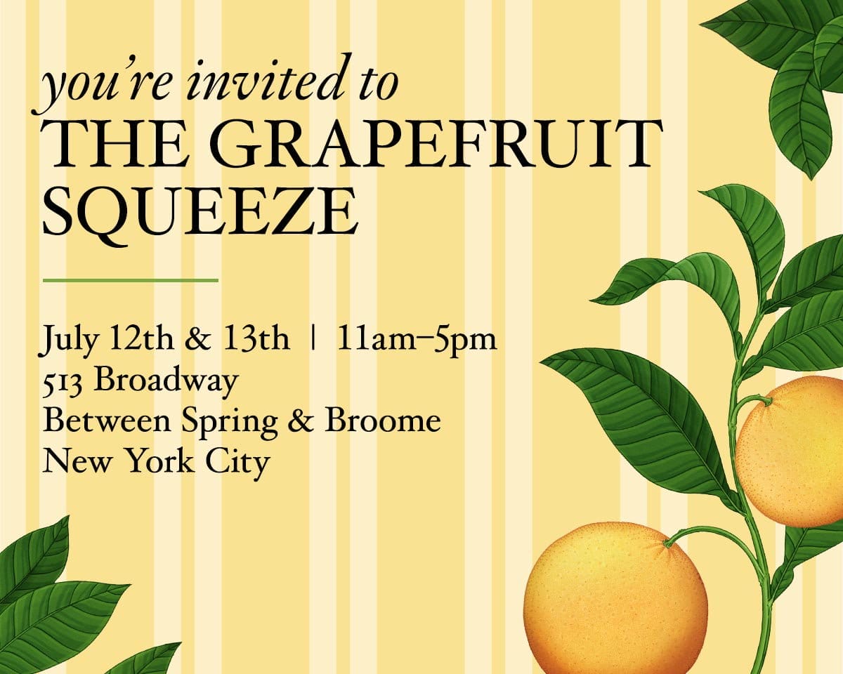 You're Invited to the Grapefruit Squeeze