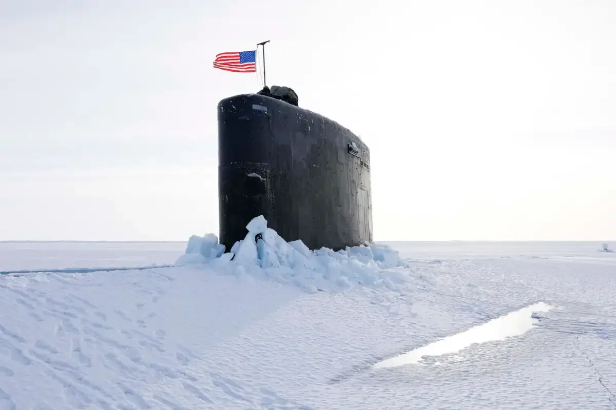 Climate change could make it harder to detect submarines. Image leads to article.