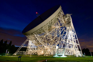 Jodrell bank. Image links to tour