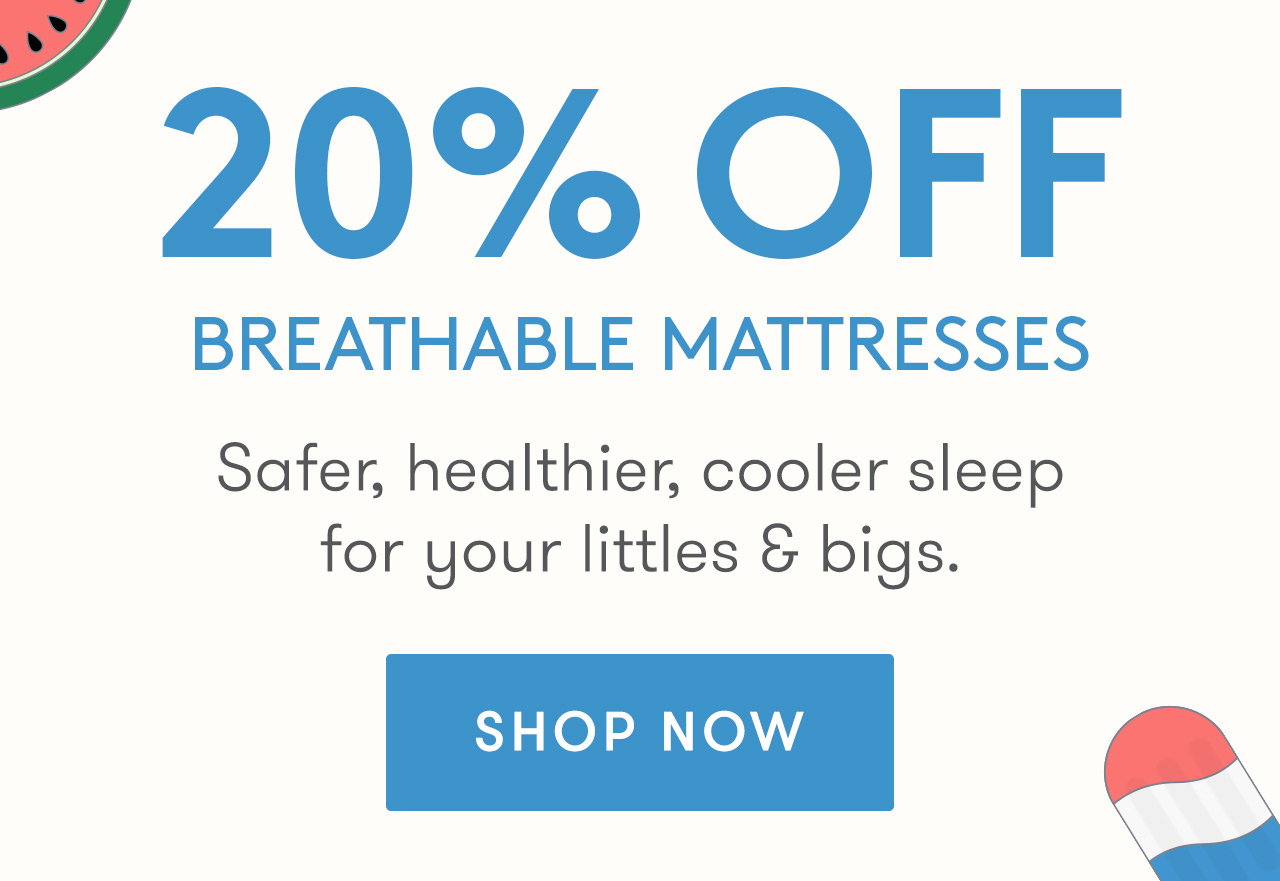 Save 20% on breathable mattresses