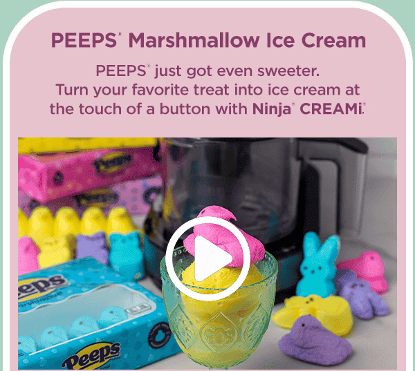 PEEPS® Marshmallow Ice Cream--Turn your favorite treat into ice cream at the touch of a button with Ninja® CREAMi®.