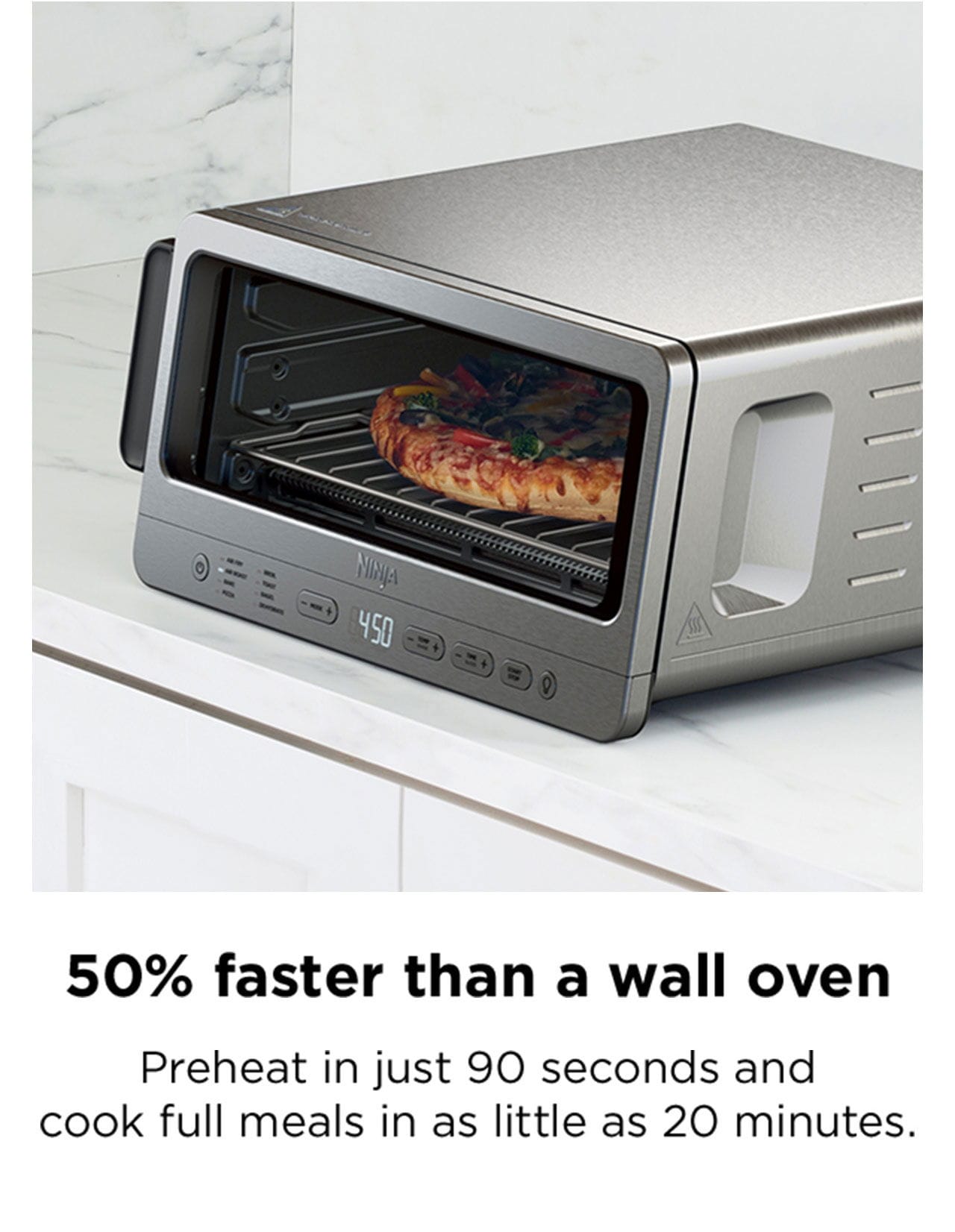 50% faster than a wall oven