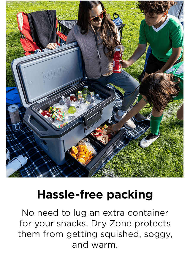 Hassle-free packing--No need to lug an extra container for your snacks.