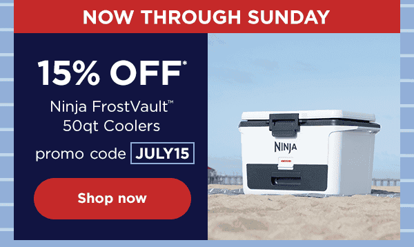 15% off 50qt Coolers now through Sunday with promo code JULY15