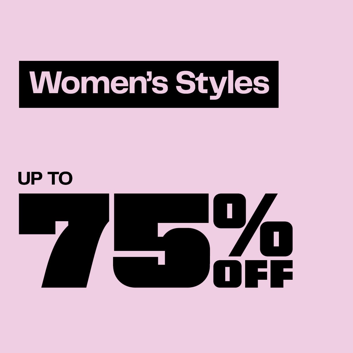 Women's New Markdowns Up to 75% Off