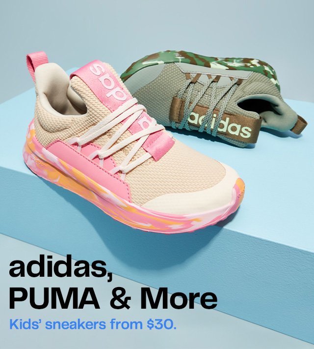 adidas, PUMA & More | Kids' sneakers from \\$30.