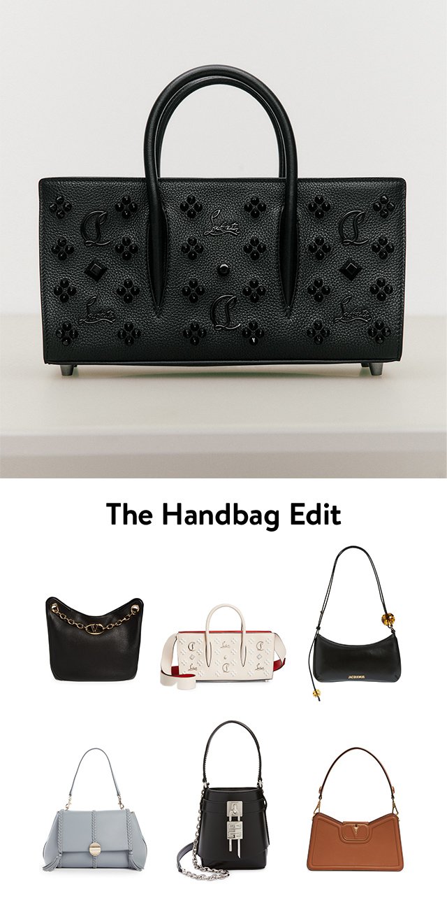 A selection of designer handbags.