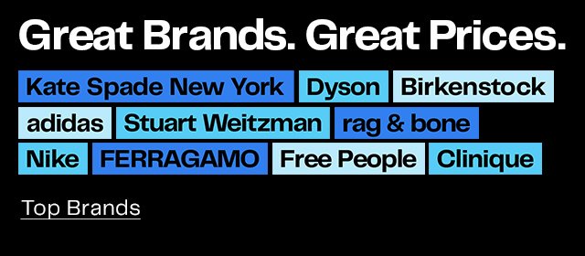 Great Brands. Great Prices. | Top Brands