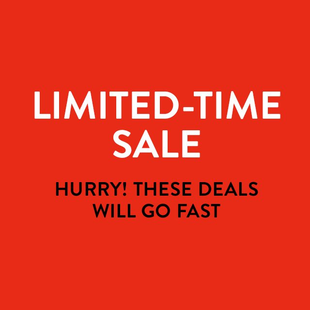 Shop limited-time sale!