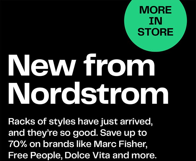 New from Nordstrom