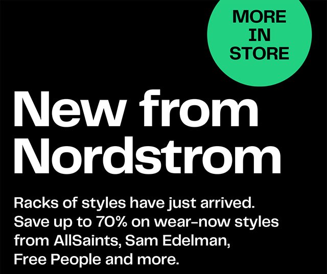 New from Nordstrom