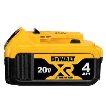 DEWALT, 20V MAX XR Lithium Ion 4.0Ah Battery, Volts 20 Battery Type Lithium-ion, Batteries (qty.) 1 Model# DCB204