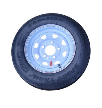 STIRLING, 5.30 x 12in. LRC Tire/Wheel Assembly, Tire Size 5.30 x 12, Load Range Rating c, Bolt Holes (qty.) 5, Model# 5.30 x 12 LRC (5/4.5) Tire & Wheel