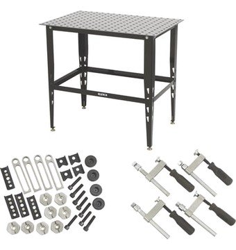 Klutch Steel Welding Table with Tool Kit, 36in.L x 24in.W x 33 1/4in.H