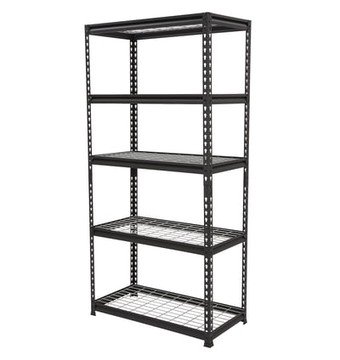 Strongway Heavy-Duty Wire Shelving Unit, 5 Shelves, 4000-Lb. Capacity, 36in.W x 18in.D x 72in.H