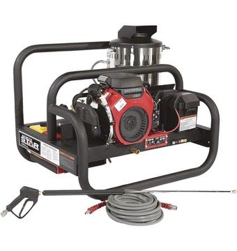 NorthStar Gas Hot Water Commercial Pressure Washer Skid — 4,000 PSI, 4.0 GPM, Honda Engine