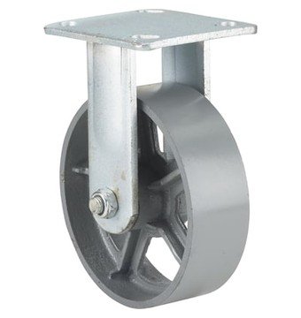 Ironton 6in. Rigid Steel Caster, 900-Lb. Capacity