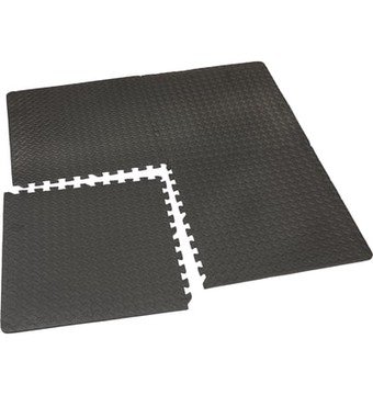 Ironton Anti-Fatigue Interlocking Puzzle Floor Mats, 4-Pk.