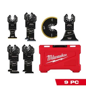 Milwaukee Universal Fit Open-Lok 9-Pc. Oscillating Multi-Tool General Purpose Variety Pack, Model# 49-10-9113