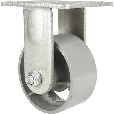 Ironton 4in. Rigid Steel Caster, 700-Lb. Capacity