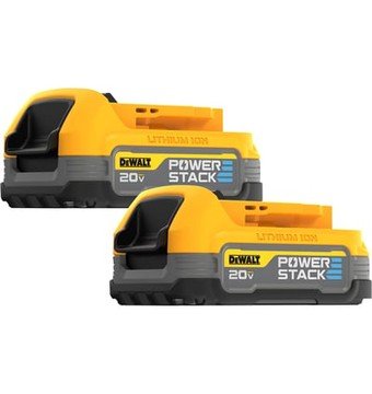 DEWALT 20 Volt MAX Powerstack Compact Battery, 2-Pack, Model# DCBP034-2